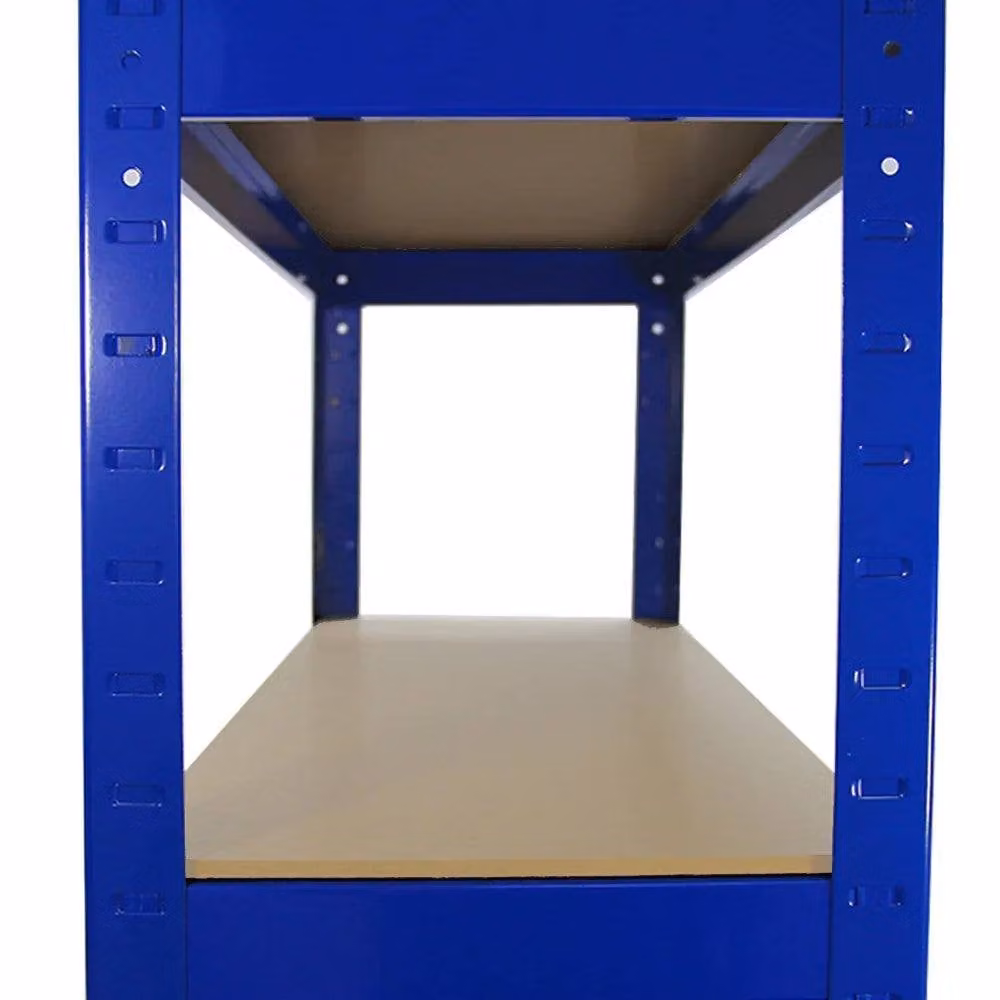 Monstershop T-Rax Heavy Duty Steel Shelving Units, Set of 4, Blue and Black, H 150 x W 75 x D 30 cm – 5