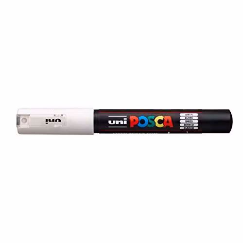 Posca Extra Fine Bullet Tip Marker Pen PC1M 0.7mm White