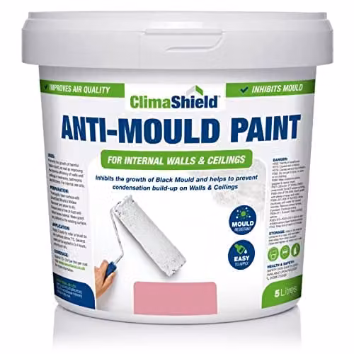 ClimaShield Anti Mould Paint in Berry Sorbet Pink, 5L – 1