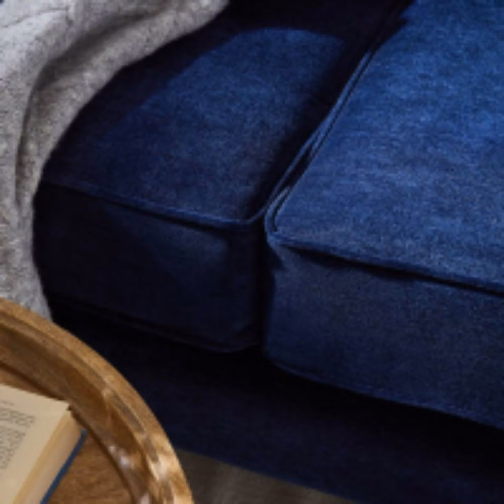 Stratus Interiors Windsor Aston Navy Upholstered Sofa Collection in Blue – 3