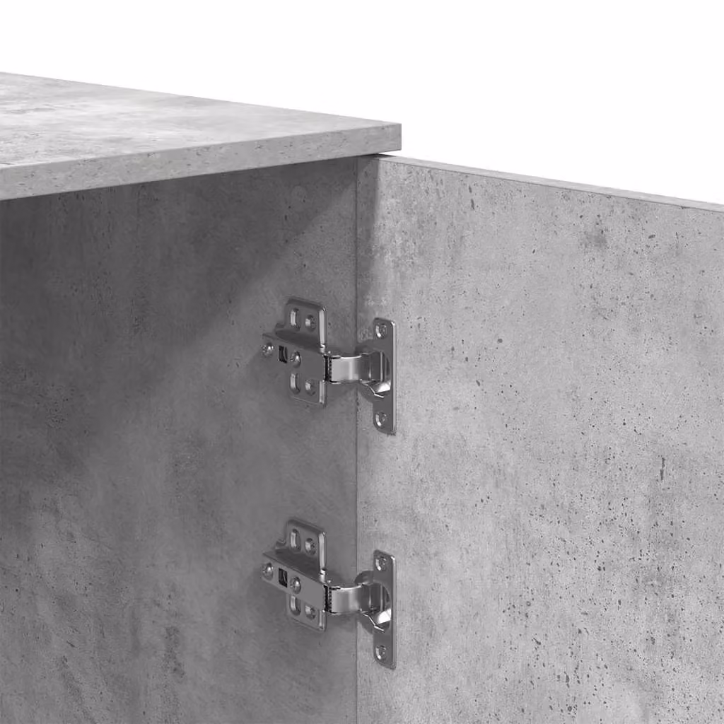 Berkfield Home Wall Mounted Storage Cabinet in Grey with Hinged Doors, W/D/H: 40 x 45 x 103.5 cm – 2
