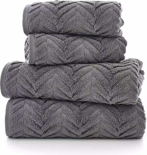 Terrys Catalonia Cotton Towel in Dark Grey
