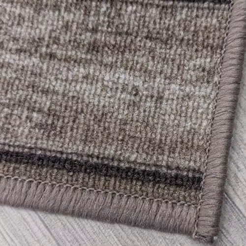 runrug Loop Pile Hallway Runner Rug in Brown, W/D/H: 210 x 66 x 0.54 cm – 3