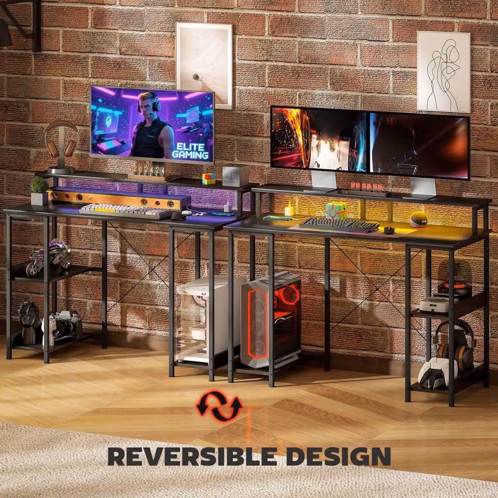 Wyld Haus Sona Grey Carbon Fibre Gaming Desk W: 120 cm, D: 89.5 cm, H: 120 cm – 6