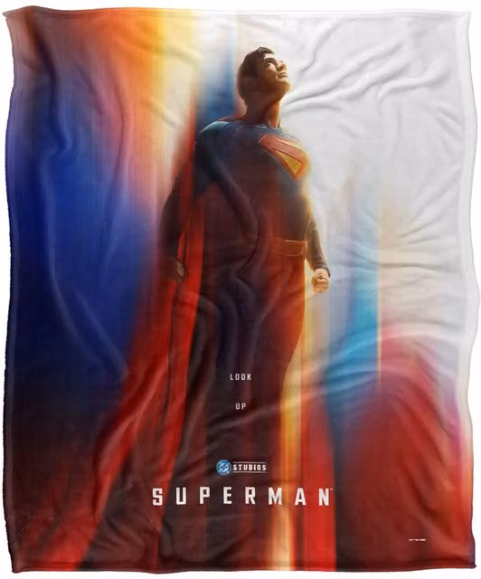 Superman 2025 Poster Silky Touch Super Soft Throw Blanket, White, W/D/H: 152 x 127 cm – 5