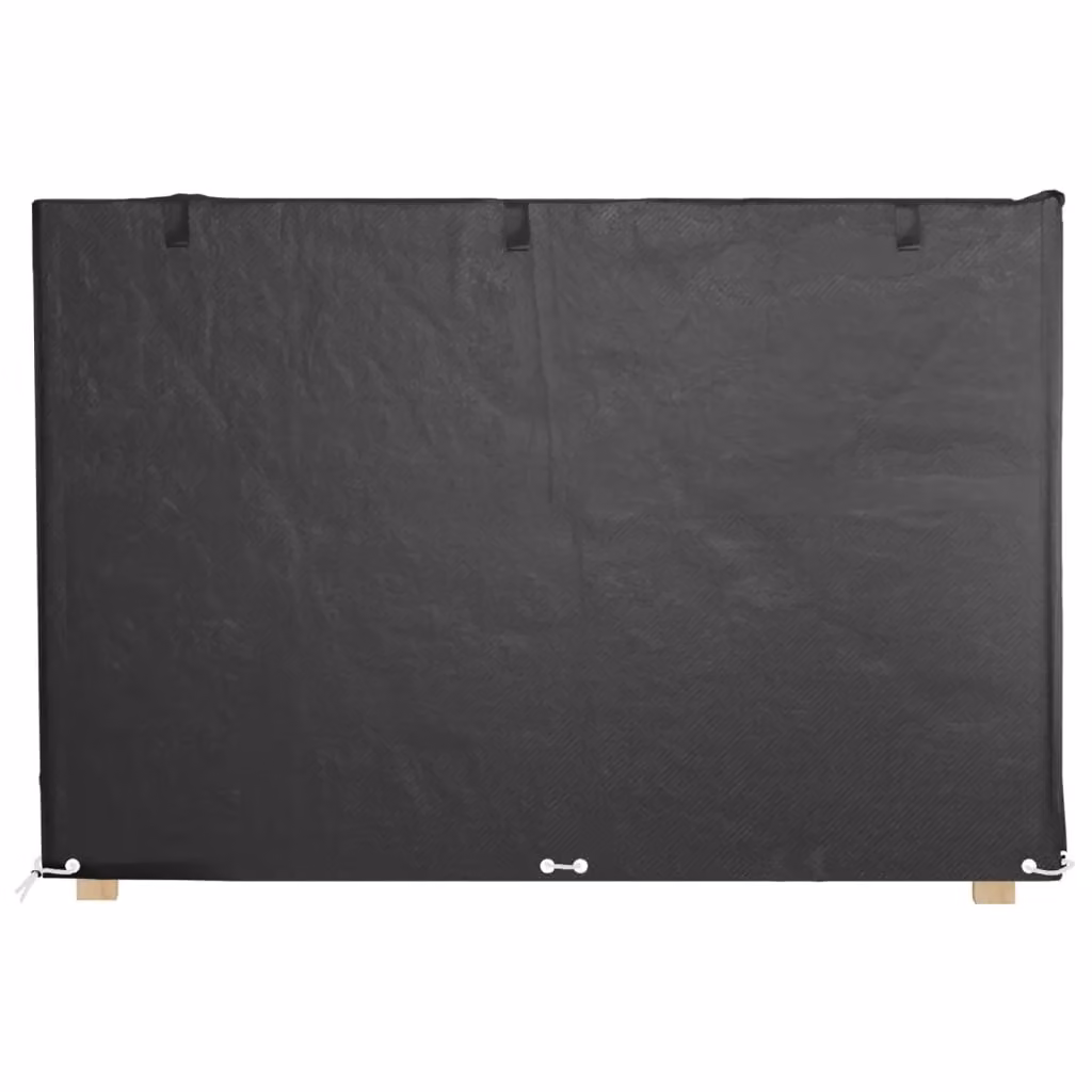 Berkfield Home Swing Bench Covers, 2 Pack, Black, W/D/H: 215 x 150 x 130/150 cm – 3