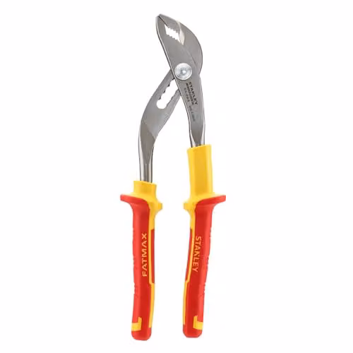 Stanley Maxsteel VDE Waterpump Pliers, Red and Multicolour, 255 mm