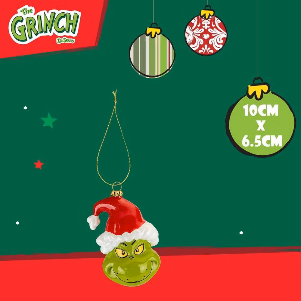 VFM e-Store Grinch 3D Christmas Tree Decoration Ornament, Green, H 10 cm x W 6.5 cm – 2
