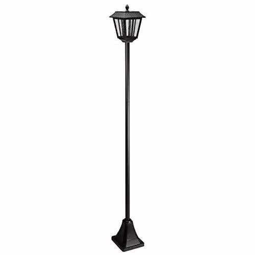 Marco Paul Black Steel Solar Powered Victorian Lamp Post, Height: 170 cm – 2