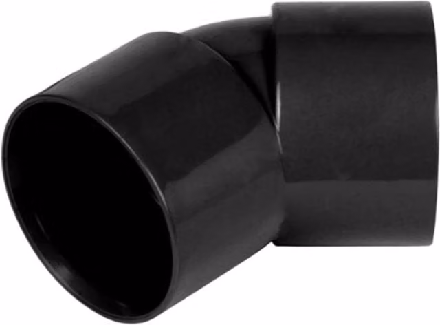 Davant Obtuse 45 Plastic Pipe Bend in Black