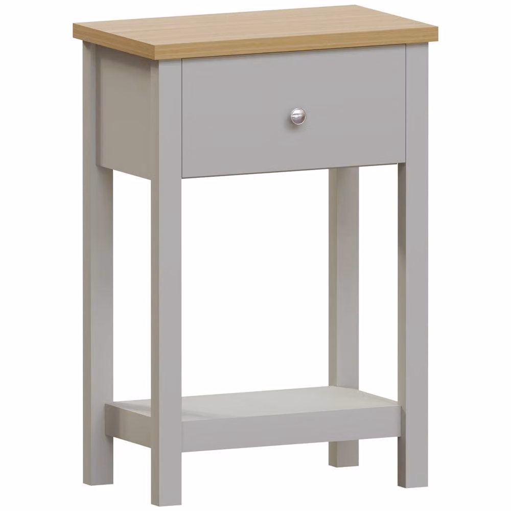 Vida Designs Arlington 1 Drawer Console Table in Grey – 2