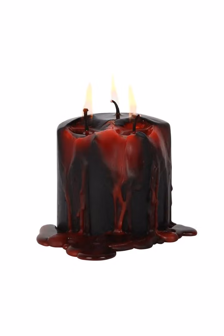 KDMD Vampire Tears Black and Red Pillar Candle for Halloween – 2