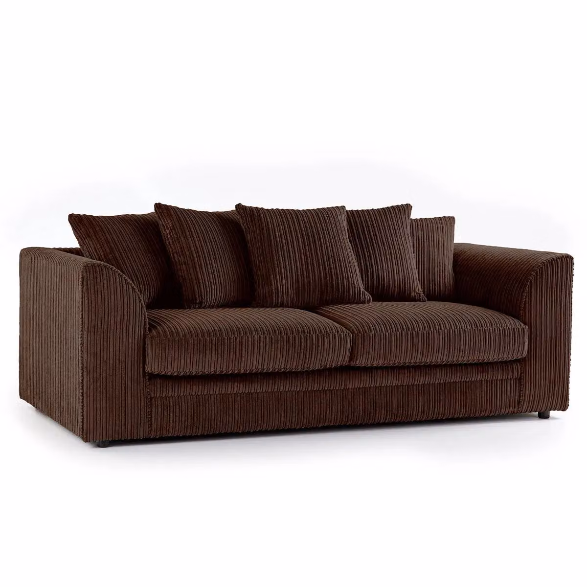 Snugg Furniture UK Limited Amalfi 3 Seater Jumbo Cord Sofa in Brown – 2