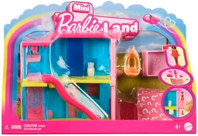 Mattel Barbie Mini Dreamhouse Doll House with Surprise Doll in Pink, W/D/H: 20 x 60 x 60 cm