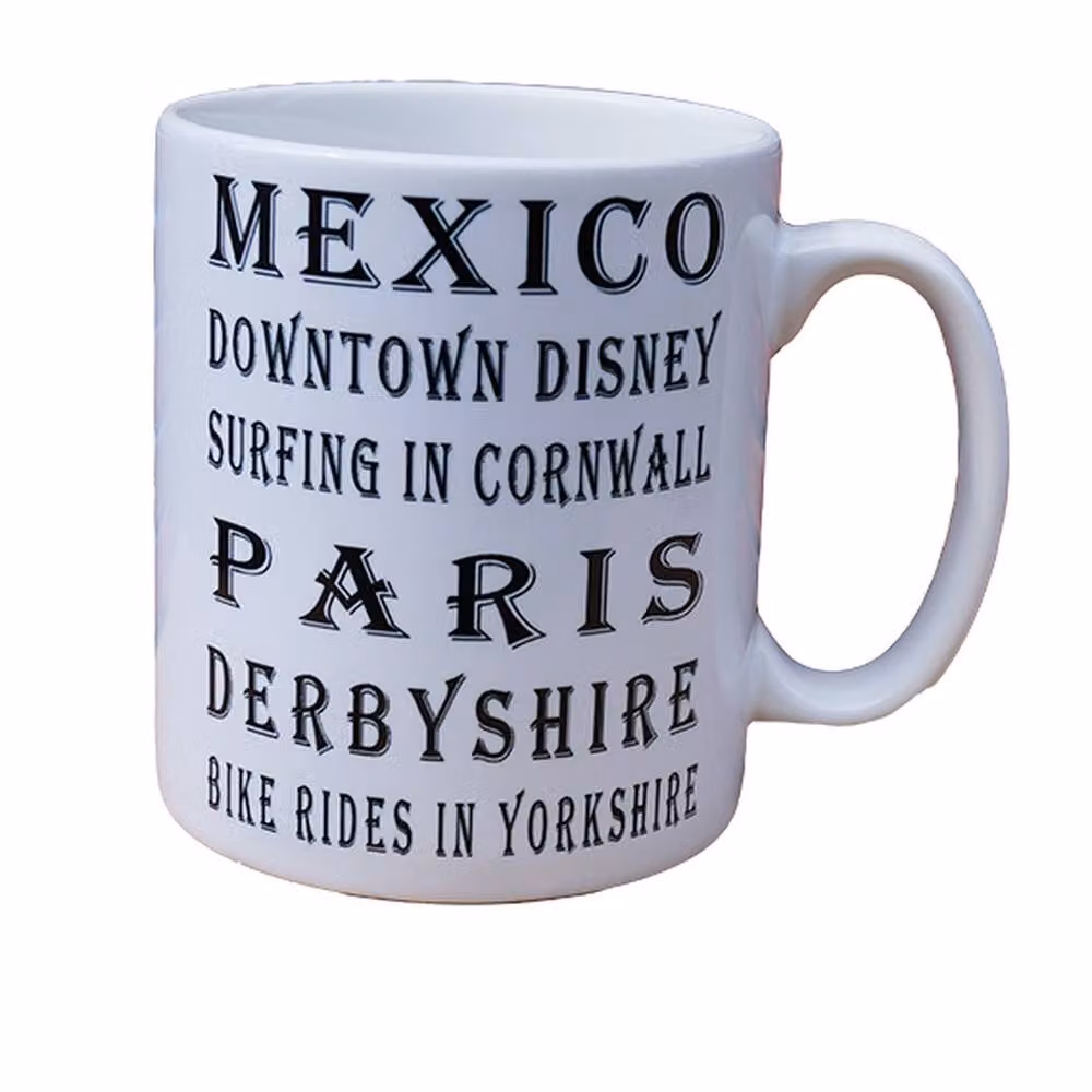 Uniqueful Personalised Favourite Places Mug for Friends in White – 2