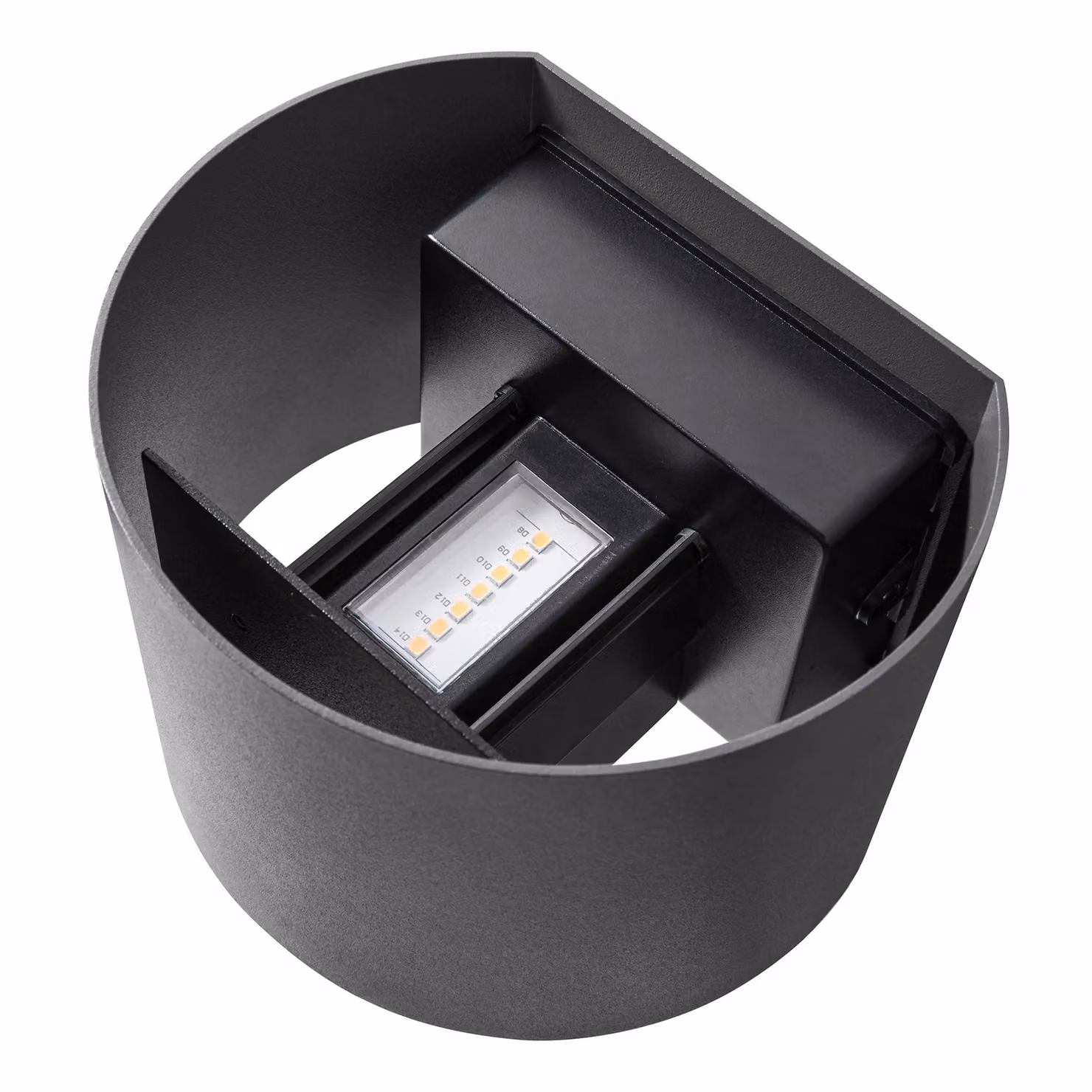 Nordlux Milda LED Outdoor Wall Light, Black Metal, IP44, Warm White 3000k – 3