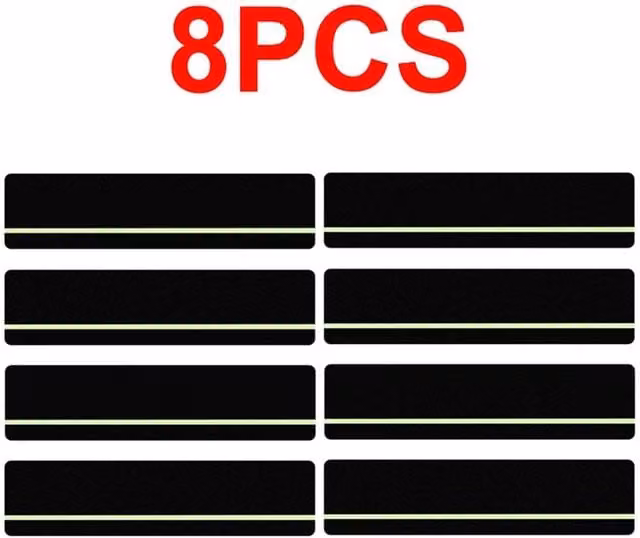 PAWNORA Non Slip Safety Strips with Strong Self Adhesive in Black and Green