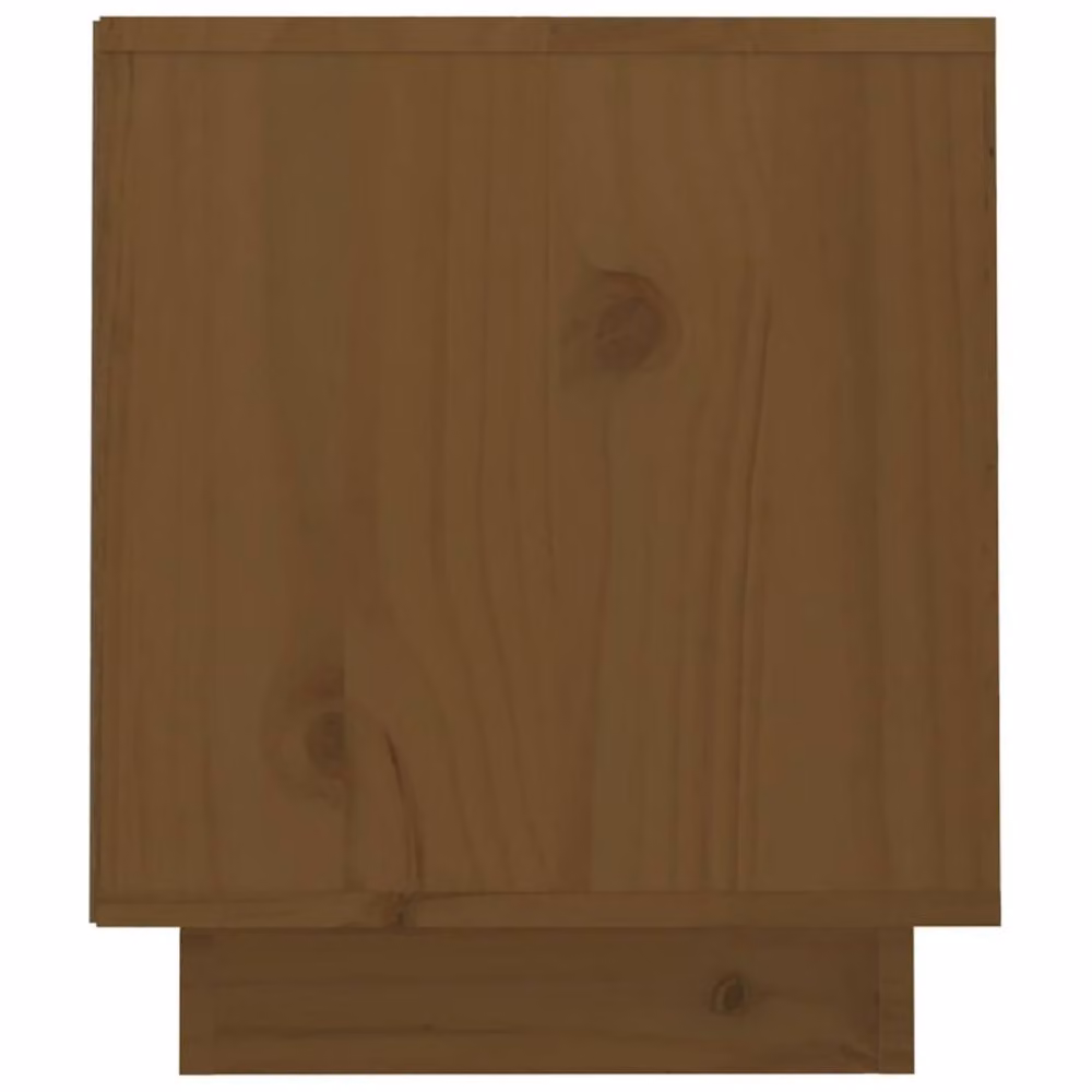 Berkfield Home TV Cabinet in Honey Brown Solid Pine Wood, W/D/H: 70 x 34 x 40 cm – 4