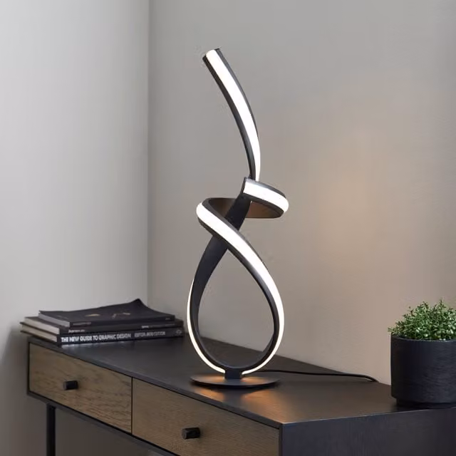 Pagazzi Fraser LED Table Lamp in Matt Black