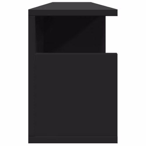 vidaXL Black Modern Wall Cabinet in MDF, W/D/H: 100 x 30 x 20 cm – 3
