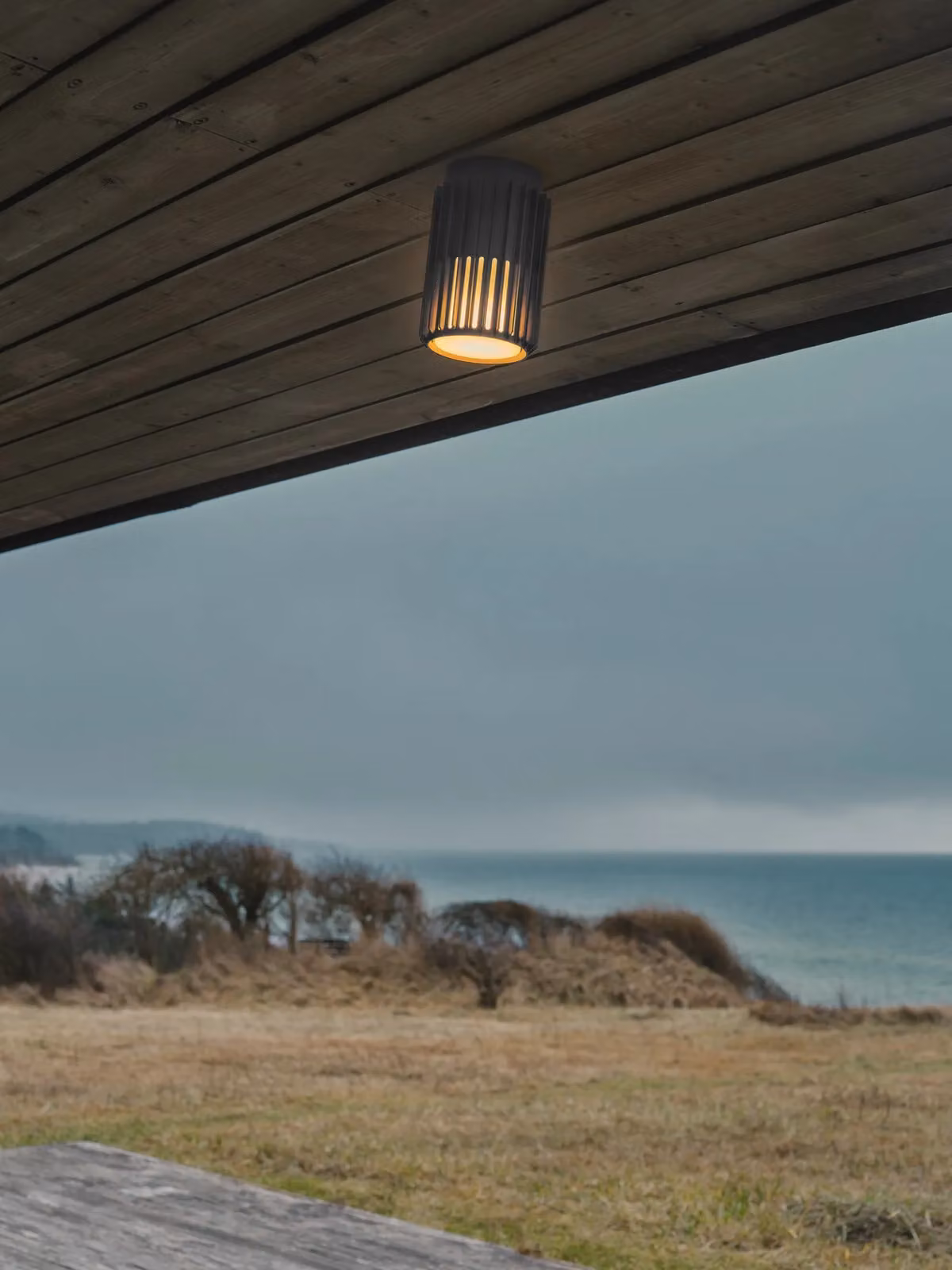 Nordlux Aludra Outdoor Ceiling Light Grey Metal E27 IP54 Mains – 3