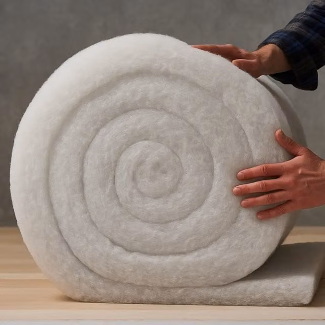 Opulent Home Eco Friendly Energy Saving Loft Insulation Roll, White, Width: 57 cm, Length: 5 m, Thickness: 11 cm