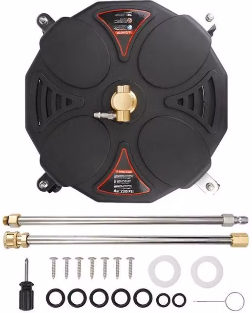FLAVORA High Pressure Flat Surface Washer Cleaner in Black – 1