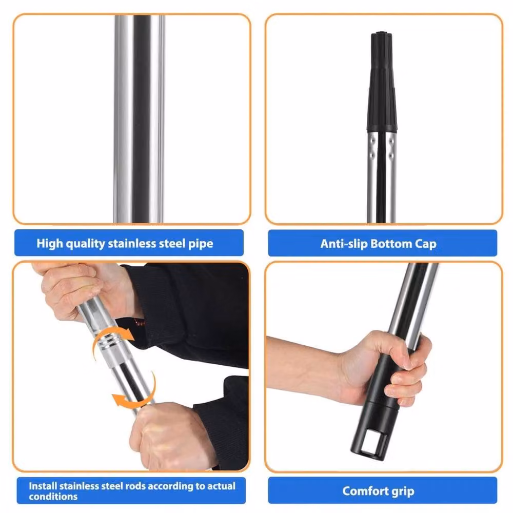 NESTLUNE 9 inch Paint Roller Kit in Blue with Extension Pole, Tray and Paint Brushes, W/D/H: 1000 x 52 x 17 cm – 4