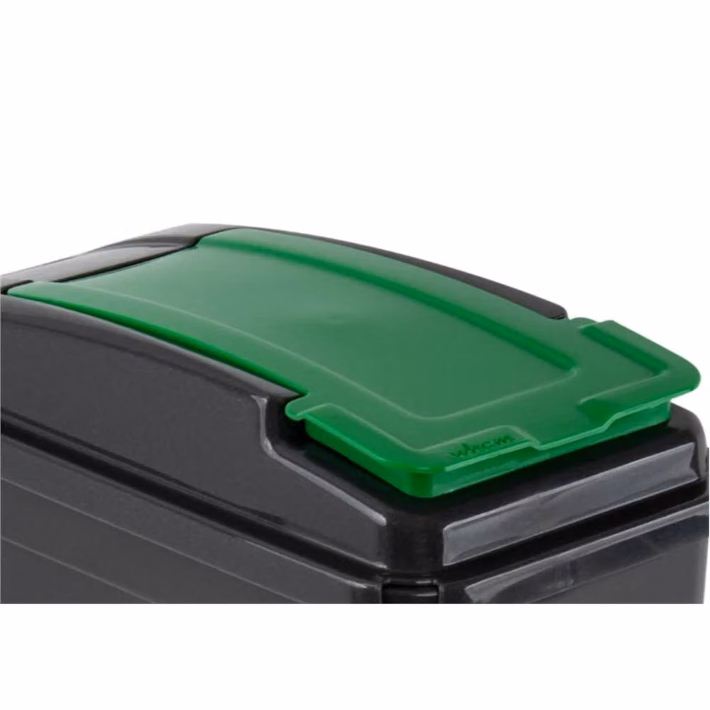 Nordara 25L Slimline Garden Kitchen Waste Bin with Flip Lid in Black – 4