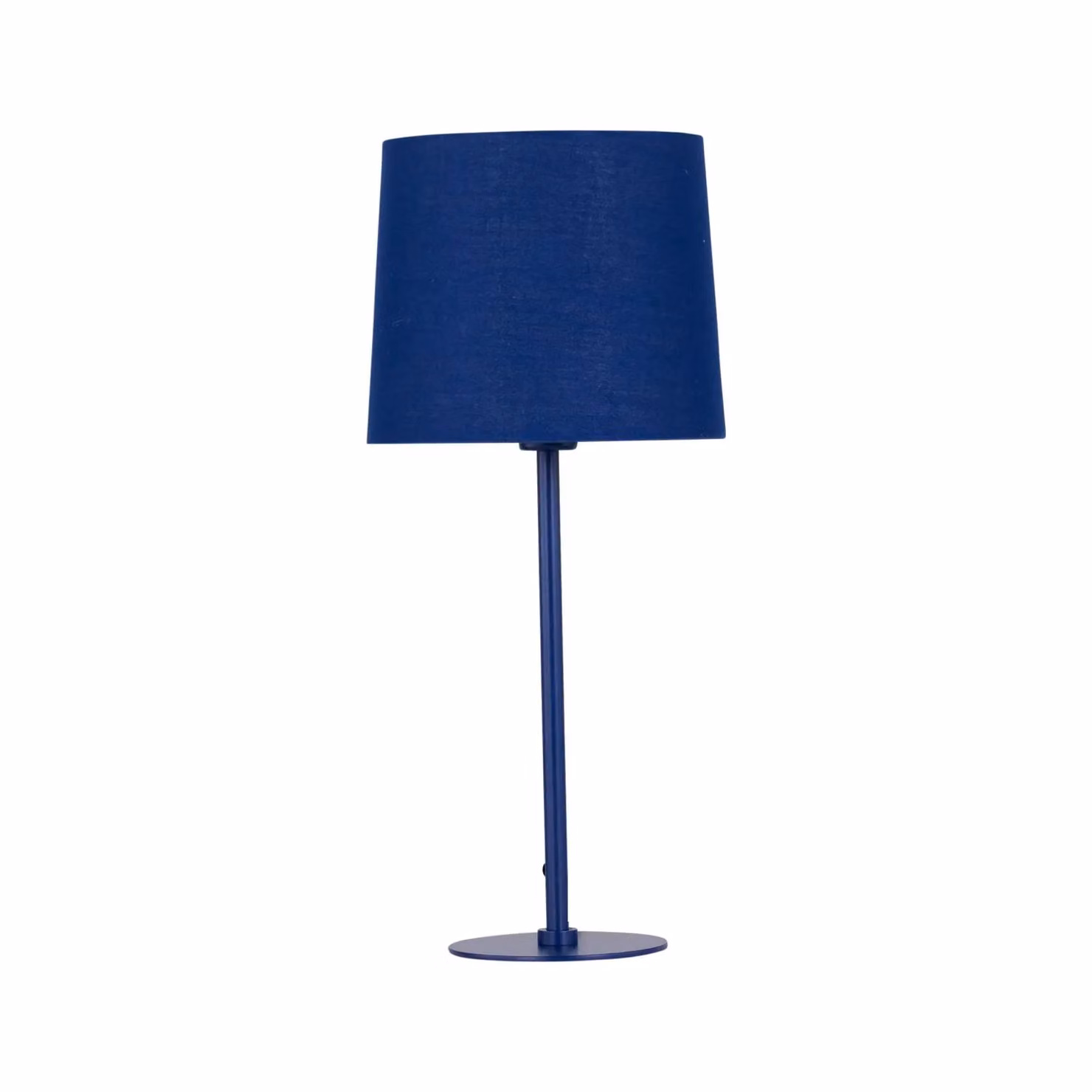 First Choice Lighting Set of 2 Blue Fabric Tabletop Lamps, H 40 cm x W 18 cm x D 18 cm – 2