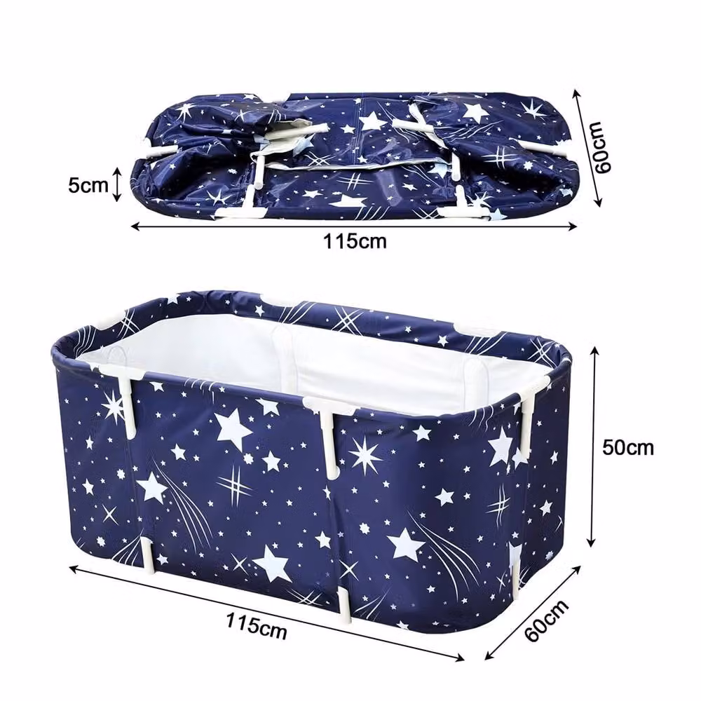 SPETLEK Foldable Portable Adult Soaking Bathtub in Blue – 2