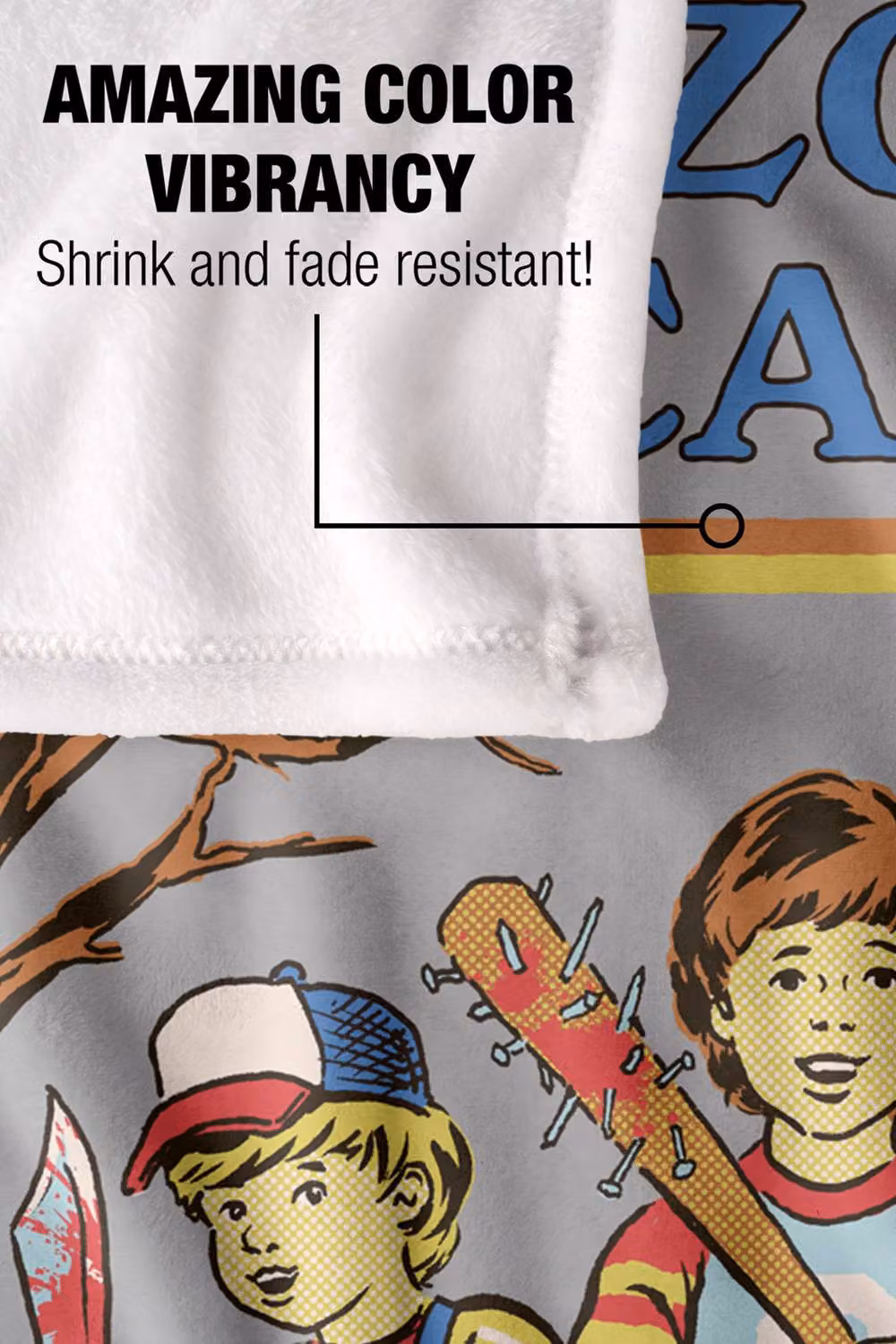 Steven Rhodes My First Zombie Apocalypse Super Soft Fleece Throw Blanket, Multicolour, W/D/H: 91 x 147 cm – 4