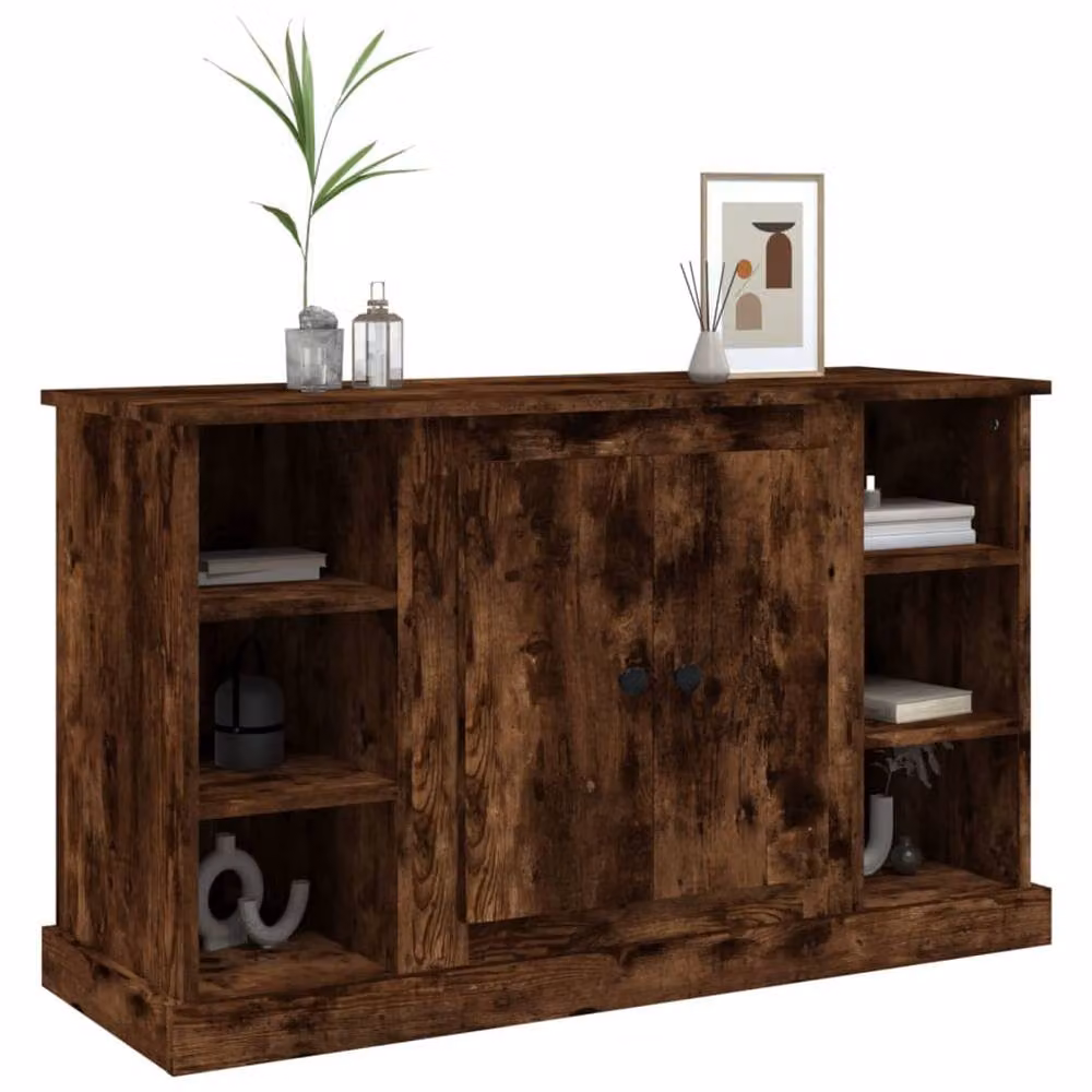 Berkfield Home Smoked Oak Sideboard in Brown, W/D/H: 100 x 35.5 x 60 cm – 3