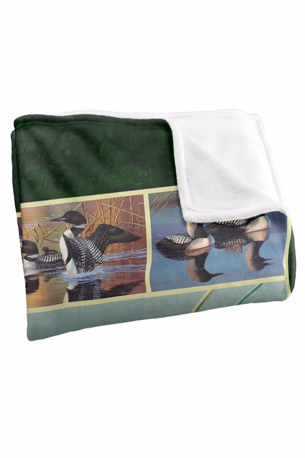 JQ Licensing Loon Silky Touch Super Soft Fluffy Polyester Throw Blanket in Multicolour Green – 3