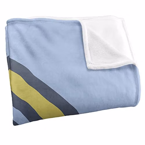 LOGOVISION Multicolour and White Super Soft Fleece Throw Blanket, W: 152 cm, D: 127 cm – 2