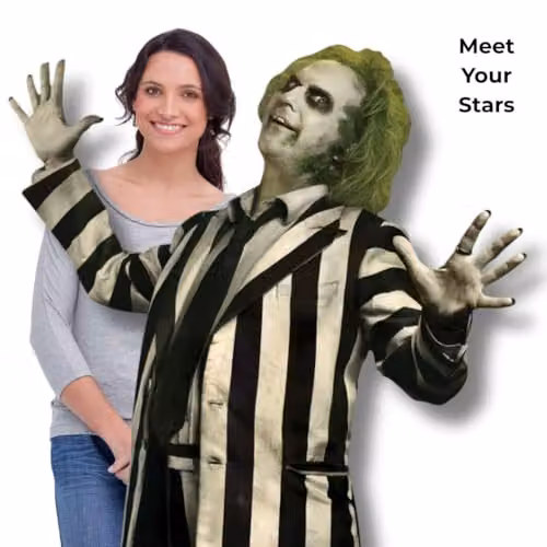 Star Cutouts Beetlejuice Michael Keaton Lifesize Cardboard Cutout, Height: 178 cm – 2