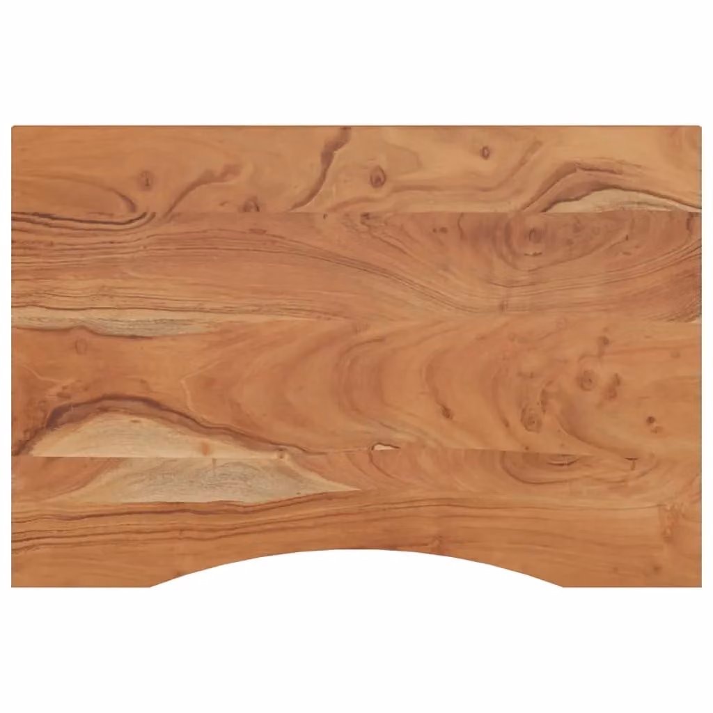 Berkfield Home Rectangular Solid Wood Acacia Desk Top in Brown, W: 80 cm, D: 60 cm, H: 2.5 cm – 1