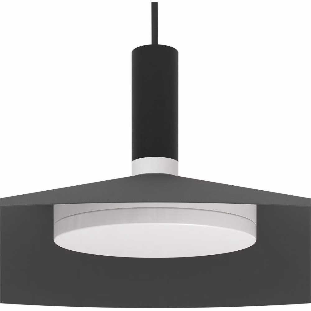 Loops Modern Black LED Pendant Ceiling Light with Included Bulb – 3