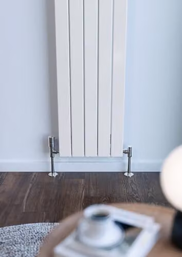 Terma White Steel Single Panel Wall Mounted Radiator, H 180.0 cm x W 36.6 cm – 5