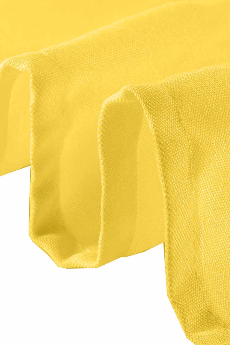 Neel Blue Reusable Polyester Table Napkins in Bright Yellow, W/D/H: 50 x 50 x 0 cm