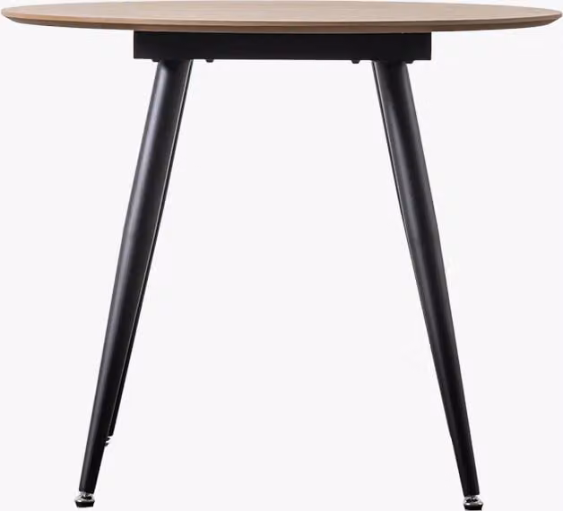 Perch & Parrow Round-Up Oak Dining Table in Brown