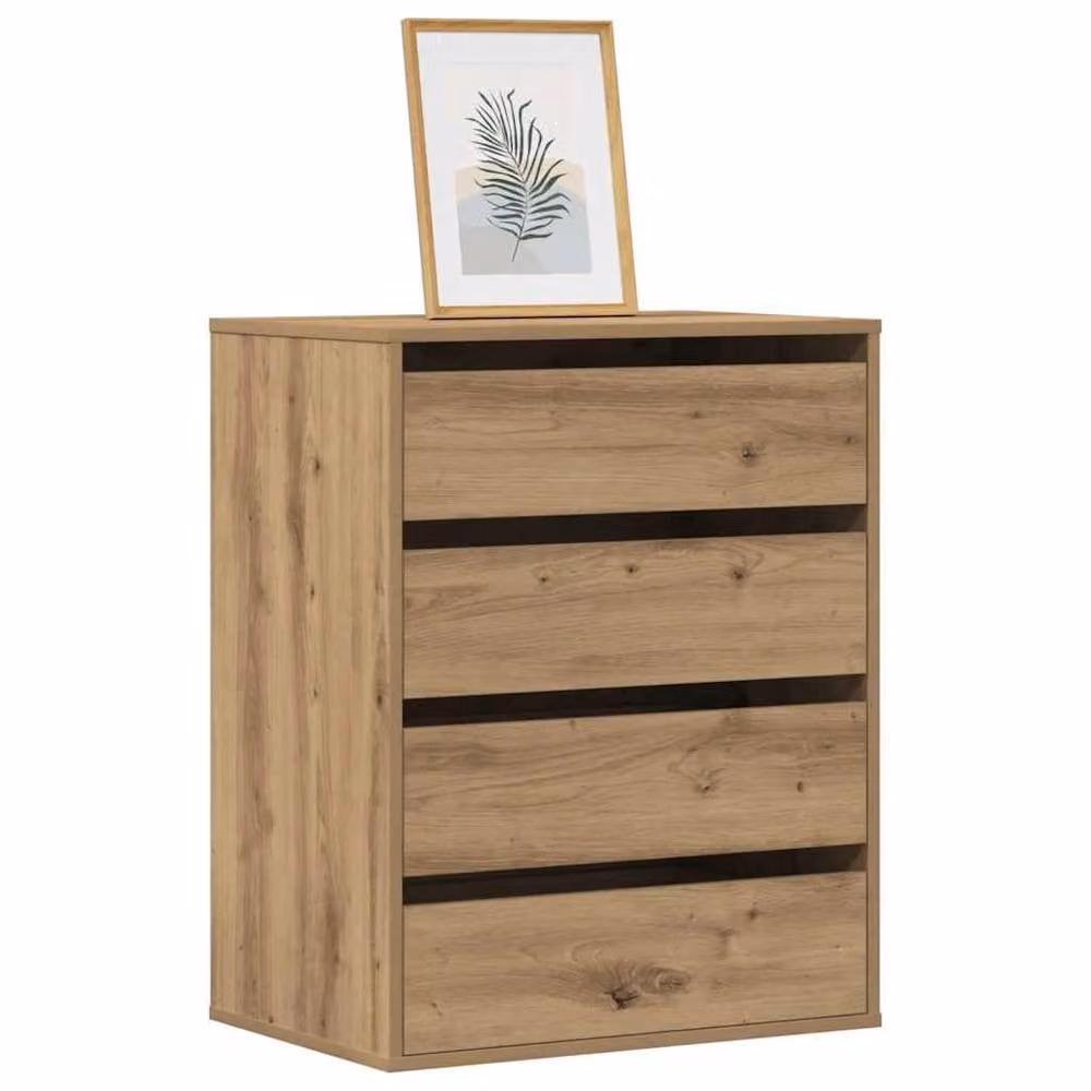 Berkfield Home Classic Corner Chest of Drawers in Artisan Oak, Brown, W/D/H: 60 x 41 x 76 cm – 1