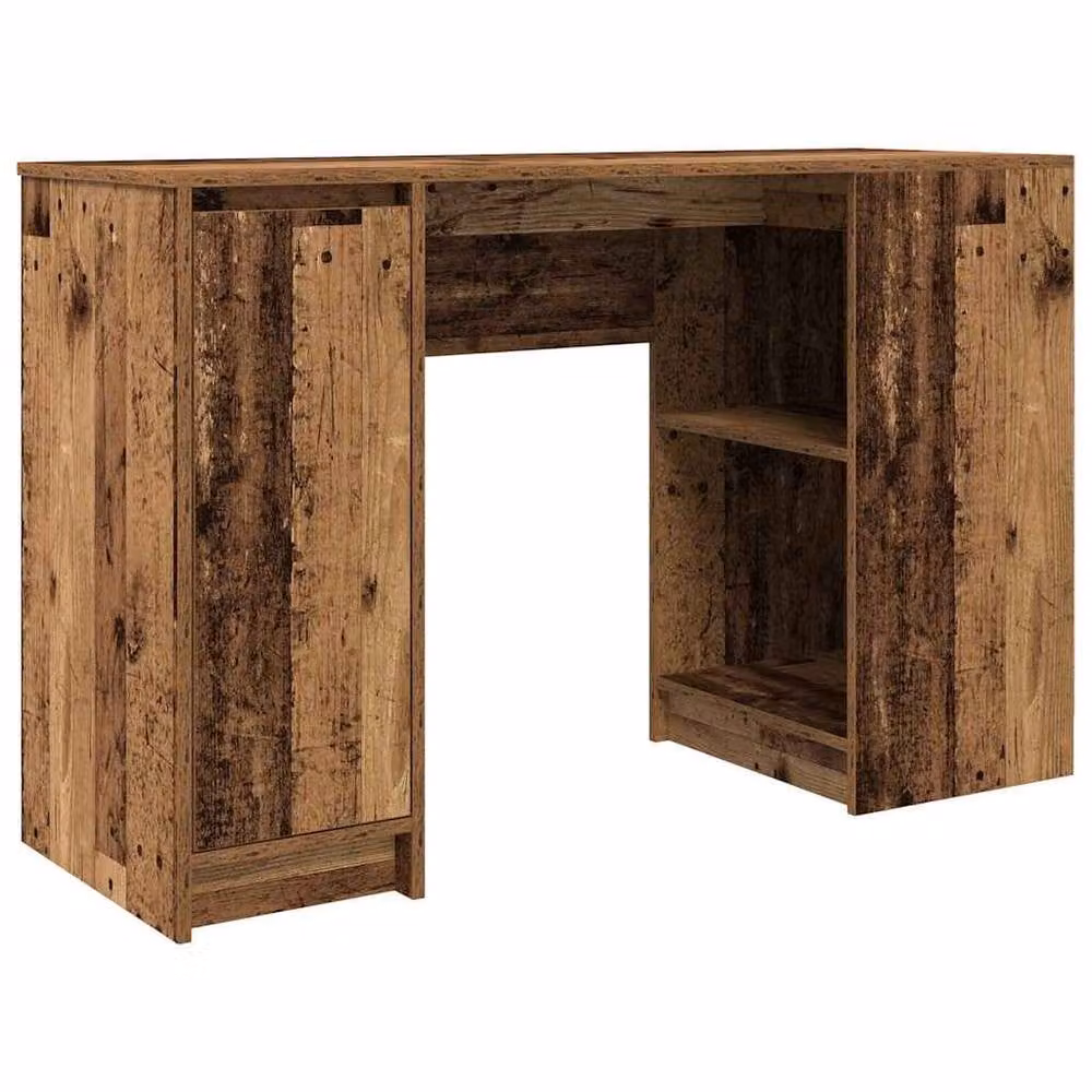 Berkfield Home Durable Rustic Writing Desk in Brown, Engineered Wood, W/D/H: 120 x 42 x 76 cm – 2
