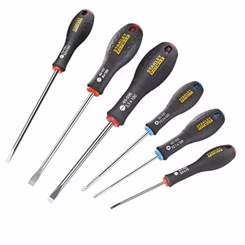 Stanley Fatmax 6 Piece Manual Screwdriver Set in Black and Multicolour – 2