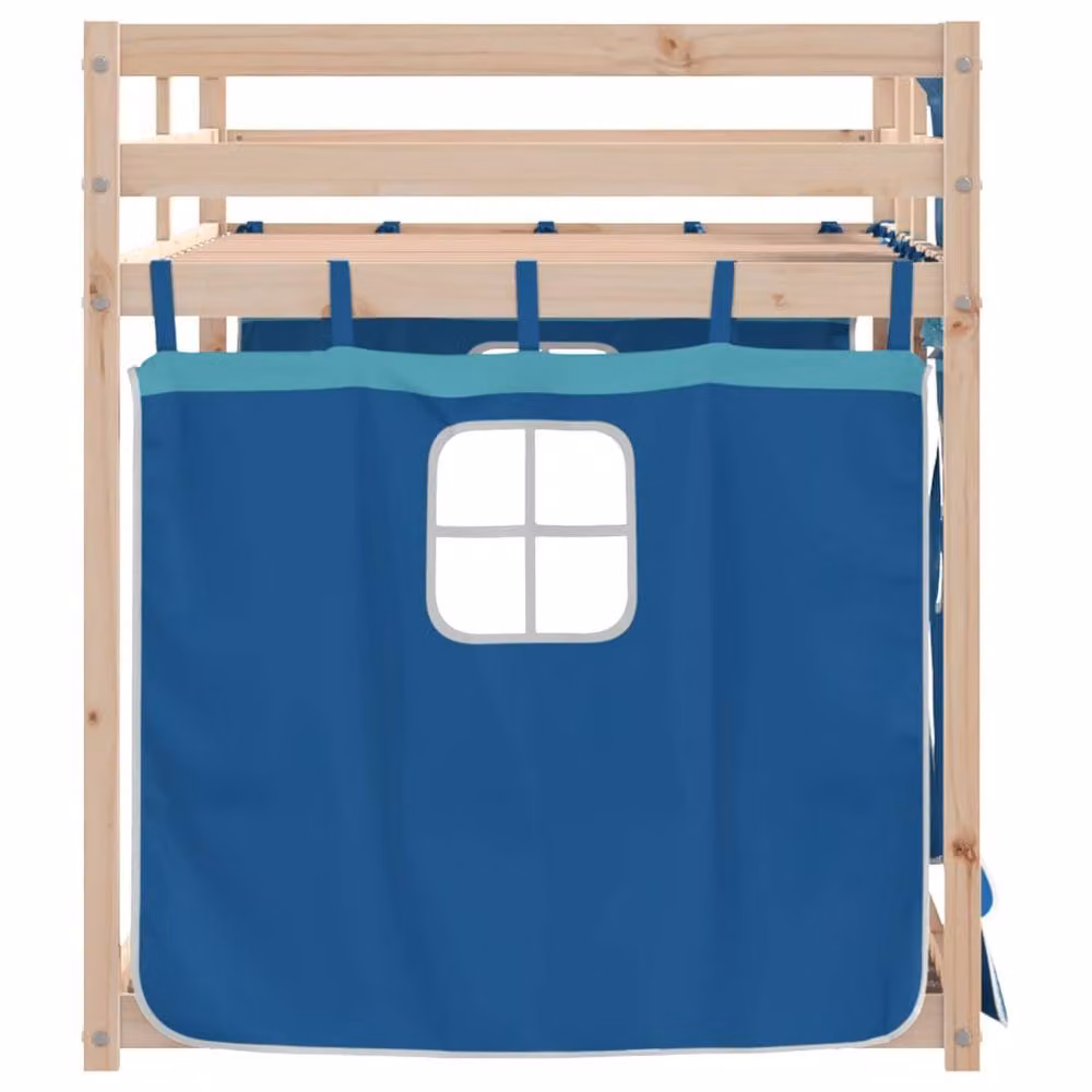 Berkfield Home Rustic Blue Solid Wood Pine Bunk Bed for Children W/D/H: 90 x 200 cm – 3