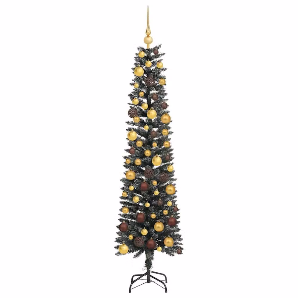 Berkfield Home Elegant Green Artificial Christmas Tree with Stand, H 180 x W 50.5 x D 50.5 cm – 4