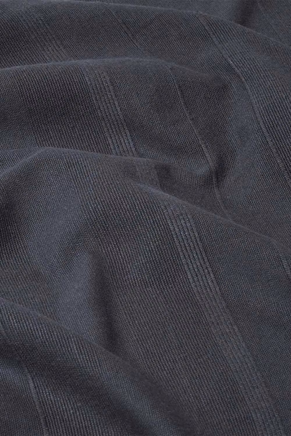 Homescapes Rajput Ribbed Cotton Throw in Black, W/D/H: 150 x 200 cm – 3