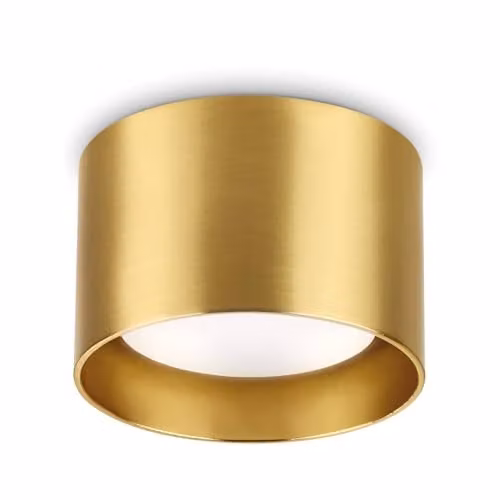 Ideal Lux Spike Round Surface Mounted Downlight in Brass