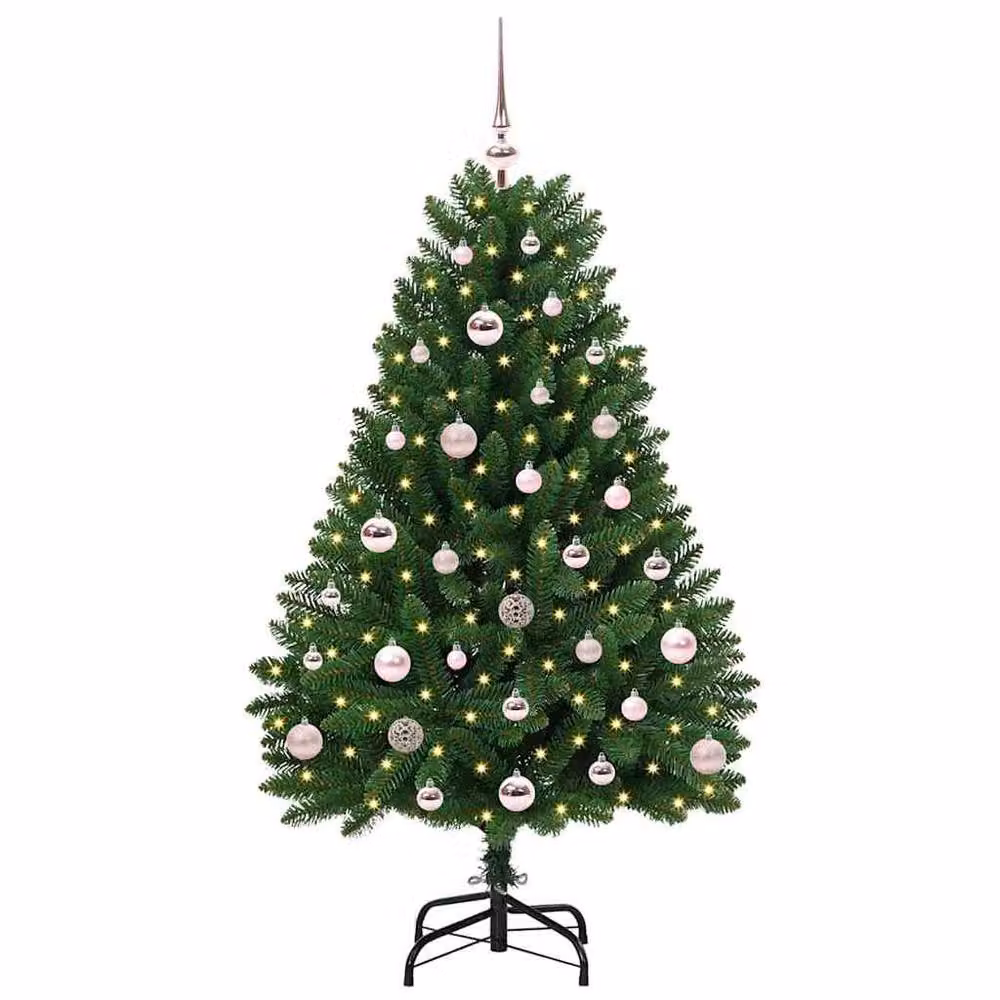 Berkfield Home Artificial Green Christmas Tree with Stand, Height: 120 cm – 3