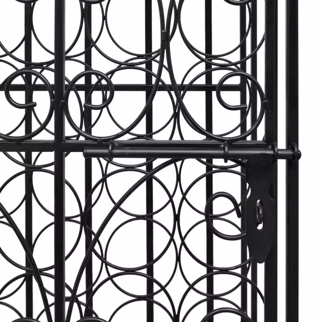 Berkfield Home Metal Wine Rack for 28 Bottles in Matt Black – 4